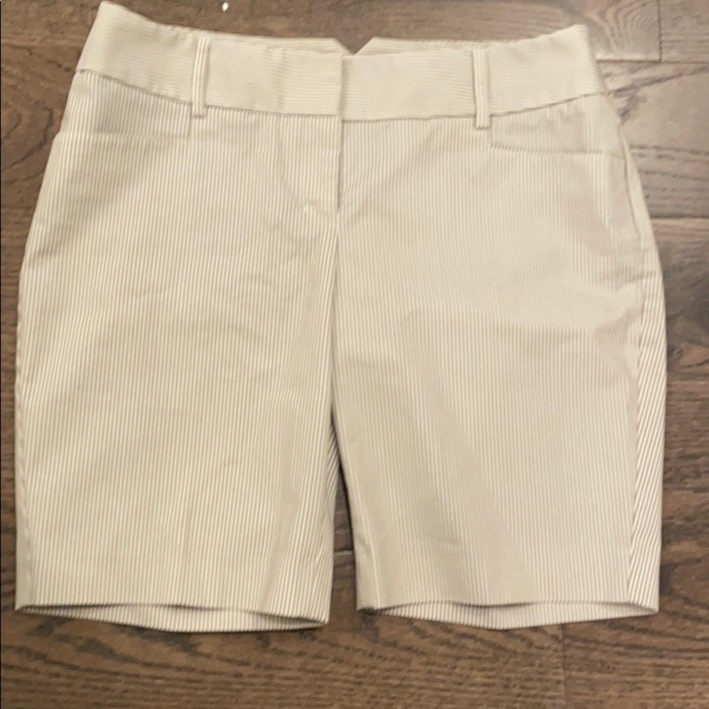 Express pinstripe dressy Bermuda shorts